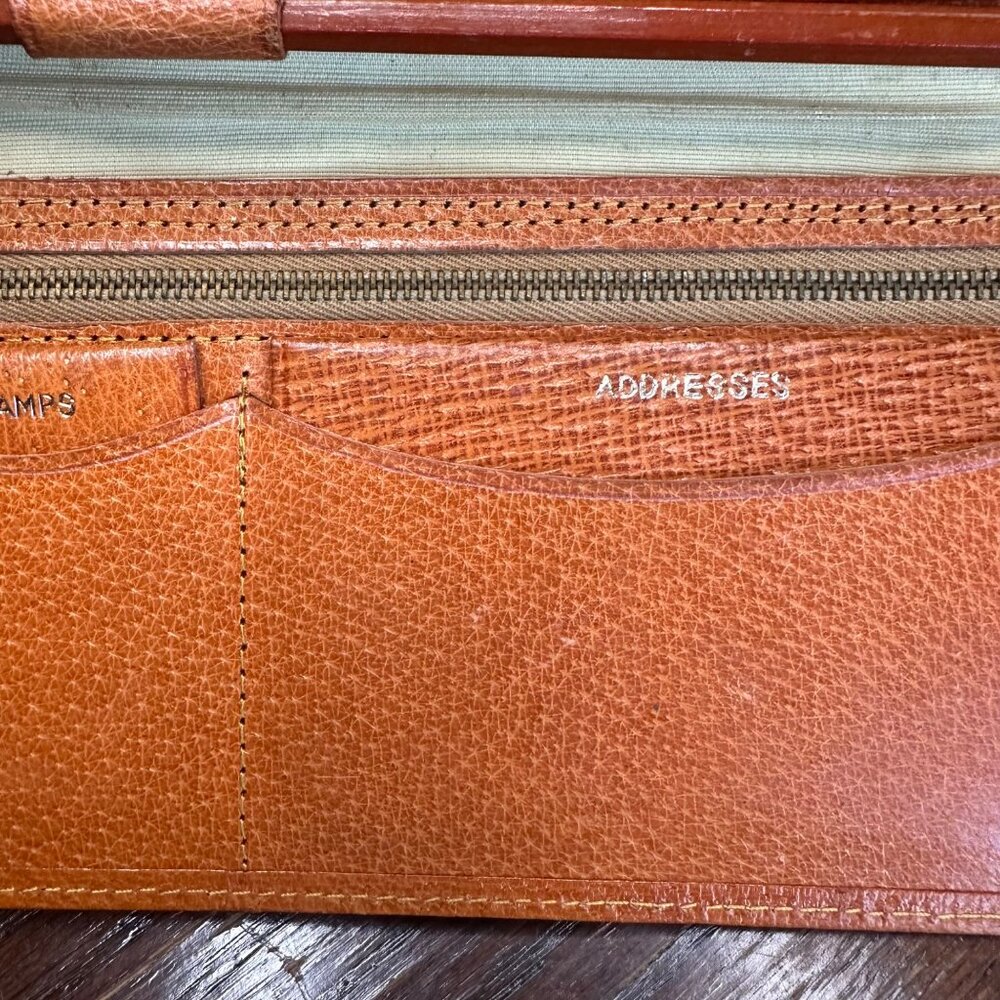 Vintage Pocket Book With Pencil Address book London 100% Pig Skin Wallet - Picture 7 of 16